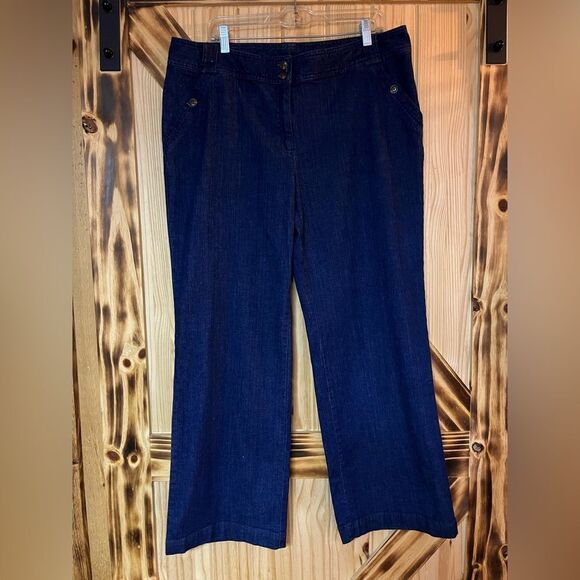 EUC Harve Benard Denim Trouser Blue 16 - Picture 1 of 7